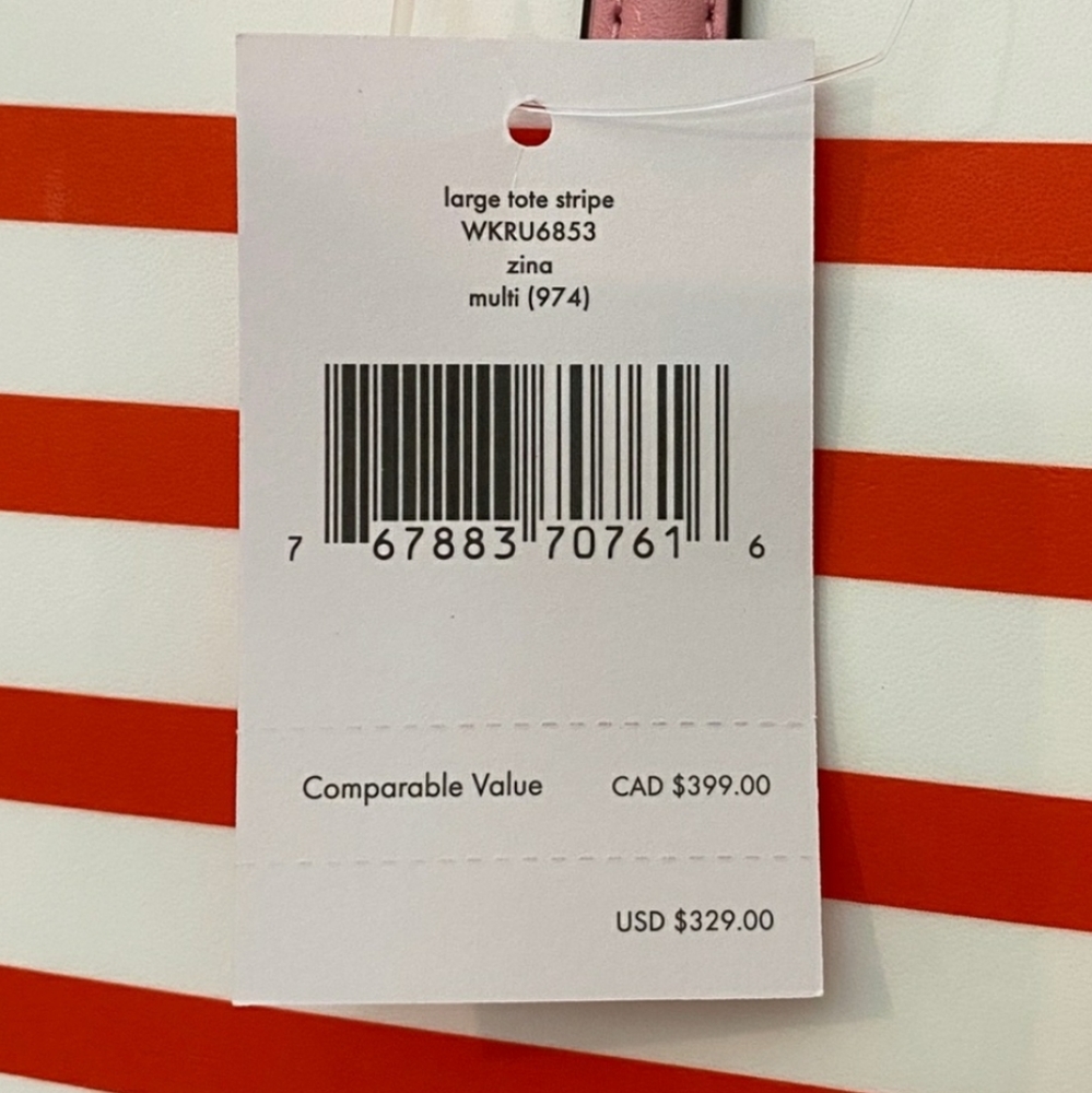 Kate Spade Large Stripe Tote - Picture 6 of 7